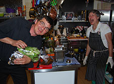 Das K�chenteam im Wirtshaus Wolsel